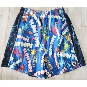 Flow Society Men's L Shorts Lacrosse Society "Flowpops"  Green Red Yellow Orange